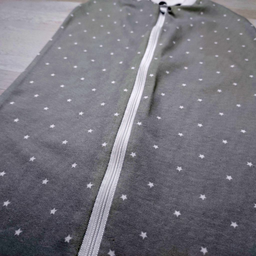 Спальный мешок на молнии, кулирка, 17-06, серый со звездами (2)